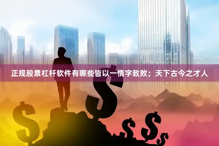 正规股票杠杆软件有哪些皆以一惰字致败；天下古今之才人